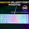 The G-Lab HYDROGEN Gaming billentyűzet, fehér (KEYZ-HYDROGEN-W/HU)