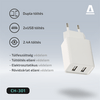 Avax CH301 Pure Network zidni punjač, 2xUSB, 12W Avax CH301 Pure Network zidni punjač, 2xUSB, 12W