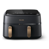 Series3000DualBasket Airfryer,szürke/réz