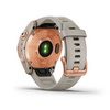 Garmin Fenix 7S Solar Okosóra, Rosegold, Homok színű szilikon szíj (010-02539-11)