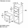 Bosch BFL7221B1 Beépíthető mikrohullámú sütő, fekete Bosch BFL7221B1 Beépíthető mikrohullámú sütő, fekete