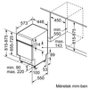 Bosch SPI2HKS02E Félig integrált mosogatógép Bosch SPI2HKS02E Félig integrált mosogatógép