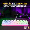 The G-Lab HYDROGEN Gaming billentyűzet, fehér (KEYZ-HYDROGEN-W/HU)