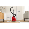Bosch BGB41PET1 Serie 4 Porzsákos porszívó, vörös