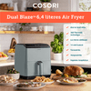 Cosori Dual Blaze Forrólevegős sütő, 6.4 l, világosszürke (CAF-P583S-AEUR) Cosori Dual Blaze Forrólevegős sütő, 6.4 l, világosszürke (CAF-P583S-AEUR)
