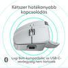 Logitech MX Master 4 Mac Vezeték nélküli egér, fehér ezüst