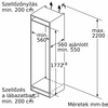 Bosch KIN86ADB0 Serie 6 Beépíthető kombinált hűtőszekrény Bosch KIN86ADB0 Serie 6 Beépíthető kombinált hűtőszekrény