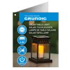 Grundig Solar asztali lámpa, sárga LED Grundig Solar asztali lámpa, sárga LED