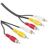 Hama 43134 3RCA-3RCA AV összekötő kábel, 2m Hama 43134 3RCA-3RCA AV összekötő kábel, 2m