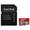 SANDISK MICROSDXC MOBILE ULTRA KÁRTYA 64 GB, CLASS 10 + ADAPTER (HAMA 124073)