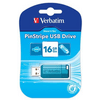VERBATIM 49068 16 GB PinStripe karibikék pendrive (UV16GPK)