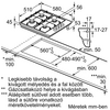 Bosch PBP6B5B80H Beépíthető gáz főzőlap Bosch PBP6B5B80H Beépíthető gáz főzőlap