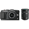 Olympus E-PL6 Fényképezőgép KIT 14-42mm & 40-150mm Objektív, Fekete