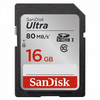 SanDisk SDHC Ultra kártya 16 GB, Class 10, UHS-I, 80MB/sec. (139766)