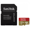 SanDisk micro SDXC Extreme kártya 64GB + Adapter, Class 10, UHS-I, U3, 90MB/sec. SanDisk micro SDXC Extreme kártya 64GB + Adapter, Class 10, UHS-I, U3, 90MB/sec.