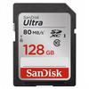 SanDisk SDXC Ultra kártya 128 GB, Class 10, UHS-I, 80MB/sec.