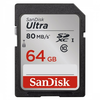 SanDisk SDXC Ultra kártya 64 GB, Class 10, UHS-I, 80MB/sec. (139768)