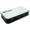 SANDBERG SAHUB001 USB elosztó-HUB, 4 portos, USB 3.0 (133-72)