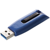 VERBATIM UV64GSM Pendrive, 64GB, USB 3.0, V3 MAX, kék-fekete