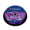 VERBATIM DVDV+16B10 DVD+R lemez, AZO,hengeren VERBATIM DVDV+16B10 DVD+R lemez, AZO,hengeren