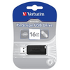 VERBATIM UV16GPF PinStripe Pendrive, 16GB, USB 2.0, Fekete (49063) VERBATIM UV16GPF PinStripe Pendrive, 16GB, USB 2.0, Fekete (49063)