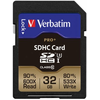 VERBATIM MVS32GPP Memóriakártya, SDHC, 32GB, Class 10 UHS-I