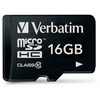 Verbatim 44082 MicroSDHC 16GB C10 Adapterrel