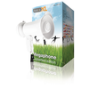Megafon 15 W Beépített Mikrofon Fehér (BXL-MP100)