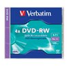 Verbatim DVD-RW lemez, újraírható, 4,7GB, 4x, normál tok (DVDVU-4)