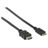 Nagy Sebességű Hdmi Kábel Ethernettel HDMI Csatlakozó - HDMI mini Dugasz 2 m Fekete