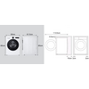 LG F4X7511TWS Perilica rublja s prednjim punjenjem