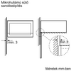 Bosch BFL553MS0 Beépíthető mikrohullámú sütő, inox