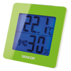 Sencor SWS 1500 GN Hőmérő ébresztőórával, Zöld