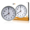 BasicXL Falióra 30 cm Analóg Fehér/Ezüst (BXL-WC10)