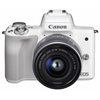 CANON EOS M50 + EF-M 15-45 mm IS STM Digitális fényképezőgép, Fehér
