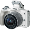 CANON EOS M50 + EF-M 15-45 mm IS STM Digitális fényképezőgép, Fehér