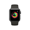 Apple Watch Series 3 Okosóra 38mm, Asztroszürke alumíniumház, sötétszürke sportszíj