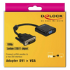 Delock 65658 DVI-D (25 tűs) – VGA (15 tűs) adapter Delock 65658 DVI-D (25 tűs) – VGA (15 tűs) adapter