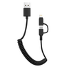 AWEI CL53 2az1-ben micro-USB/ Lightning 1m Adatkábel, Fekete AWEI CL53 2az1-ben micro-USB/ Lightning 1m Adatkábel, Fekete