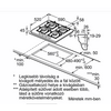 Bosch PPH6A6B20 Beépíthető gáz főzőlap Bosch PPH6A6B20 Beépíthető gáz főzőlap