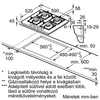 BOSCH PNP6B6B80 Beépíthető gáz főzőlap BOSCH PNP6B6B80 Beépíthető gáz főzőlap