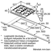 BOSCH PRP6A6N70 Beépíthető gáz főzőlap BOSCH PRP6A6N70 Beépíthető gáz főzőlap