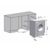 BEKO HITY-854310 F Beépíthető mosó- és szárítógép, Fehér BEKO HITY-854310 F Beépíthető mosó- és szárítógép, Fehér