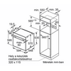 BOSCH HBB537BS0 Beépíthető sütő