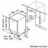 BOSCH SPV46MX02E Beépíthető integrált mosogatógép