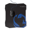 Nedis GMMP100BK Gamer Egér és Egéralátét-készlet Nedis GMMP100BK Gamer Egér és Egéralátét-készlet