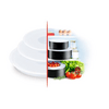Tefal L9019222 Ingenio 3 darabos műanyag fedőkészlet