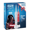 ORAL-B Oral-B D100 felnőtt,fehér Cross Action fejjel + D100 gyerek, StarWars
