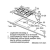 Bosch PCQ7A5B90 Beépíthető gáz főzőlap Bosch PCQ7A5B90 Beépíthető gáz főzőlap