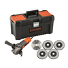 Black&Decker BEG220KA5-QS Sarokcsiszoló + vágótárcsa + szerszámosláda Black&Decker BEG220KA5-QS Sarokcsiszoló + vágótárcsa + szerszámosláda